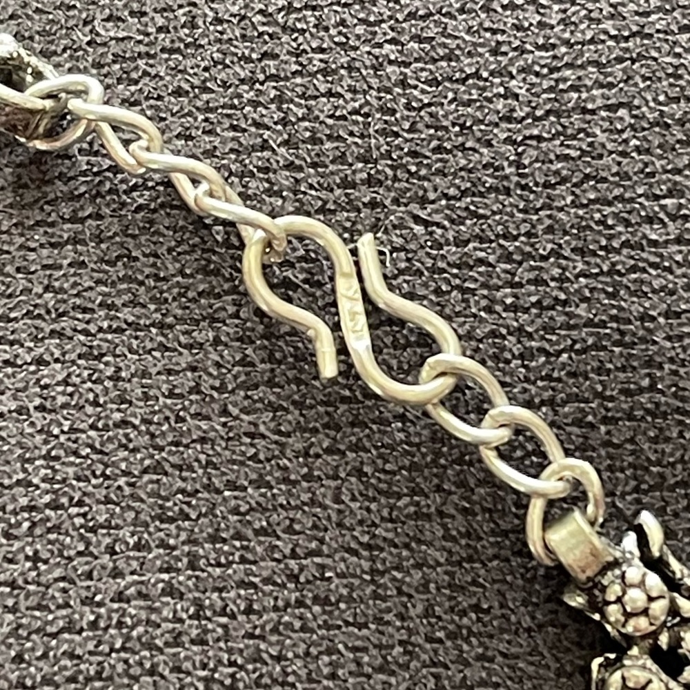 Ethnic style statement necklace Tibetan silver - Picture 4 of 4